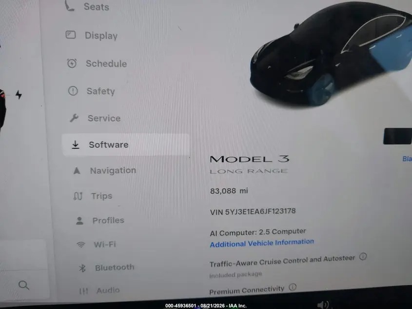 2018 TESLA MODEL 3 LONG RANGE/MID RANGE