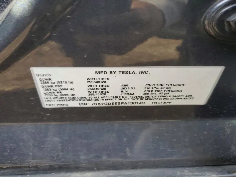 2023 TESLA MODEL Y   