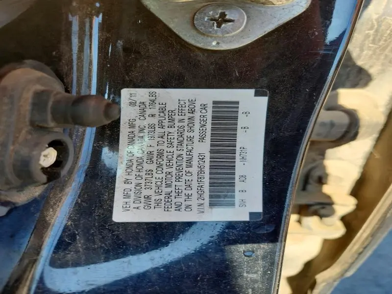 2011 HONDA CIVIC EX  