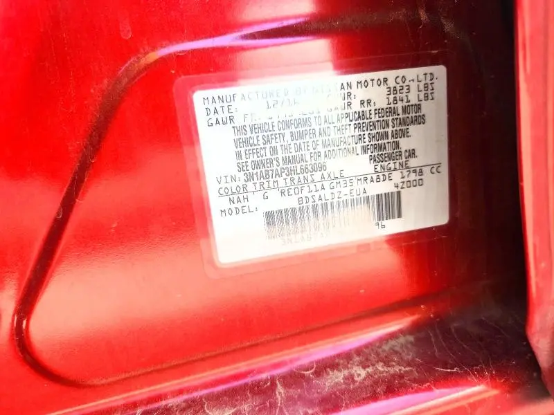 2017 NISSAN SENTRA SV  