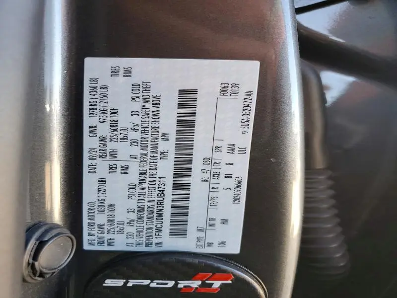 2024 FORD ESCAPE ST LINE  