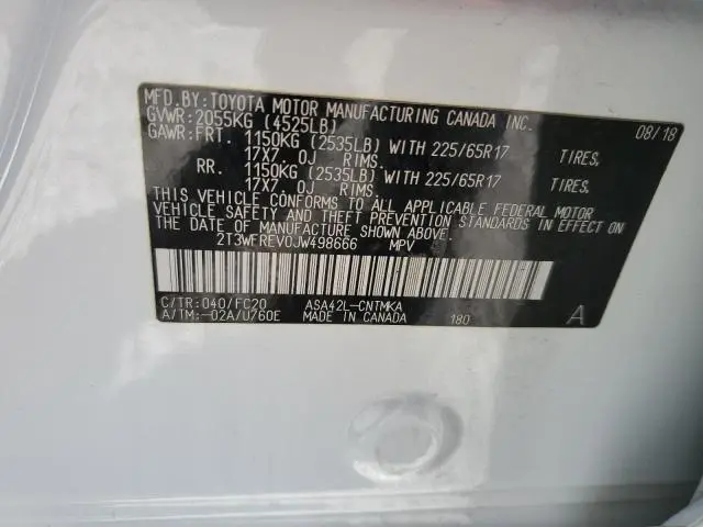 2018 TOYOTA RAV4 ADVENTURE  