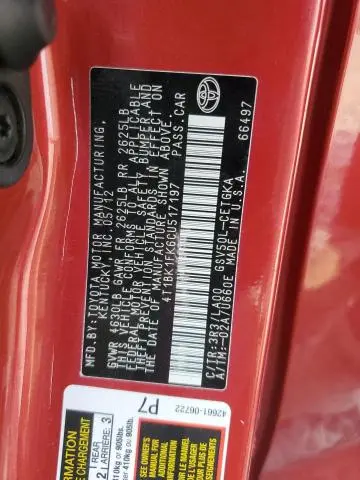 2012 TOYOTA CAMRY SE  