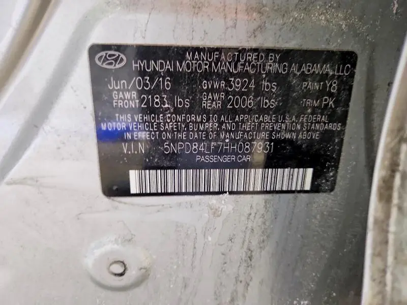 2017 HYUNDAI ELANTRA SE  