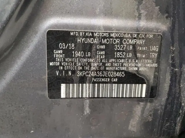 2018 HYUNDAI ACCENT SE  