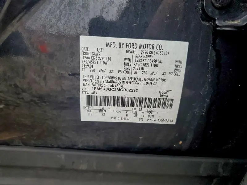 2021 FORD EXPLORER ST  