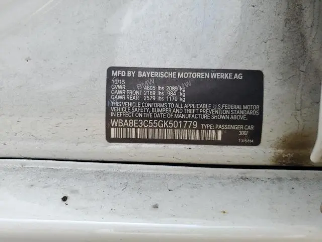 2016 BMW 328 XI SULEV  