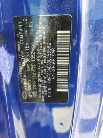 2013 HYUNDAI VELOSTER TURBO  