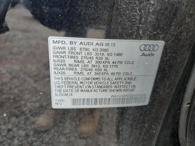 2013 AUDI Q7 PREMIUM PLUS  