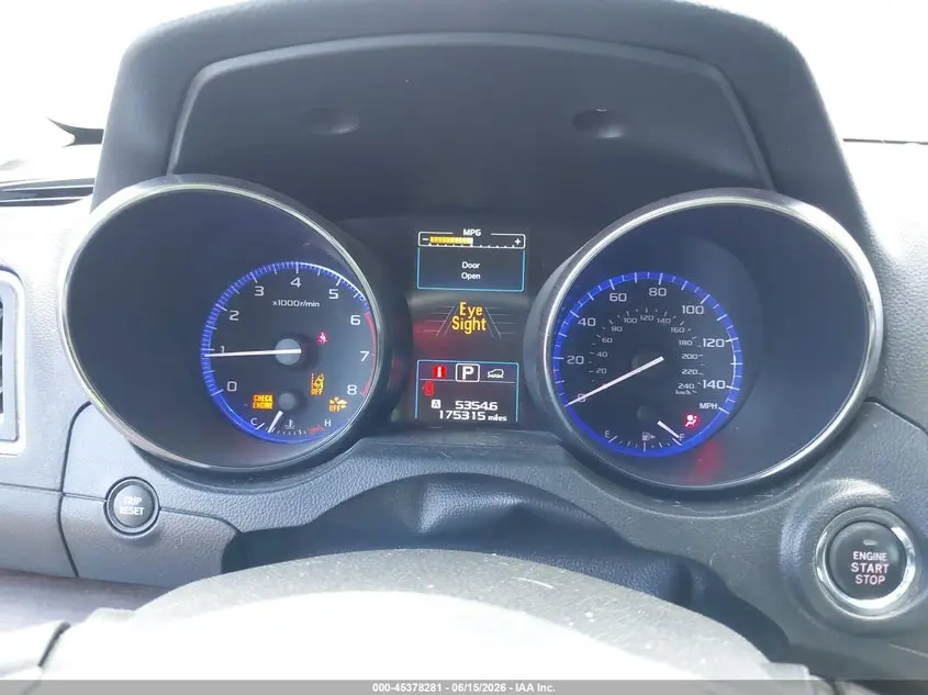2016 SUBARU OUTBACK 2.5I LIMITED