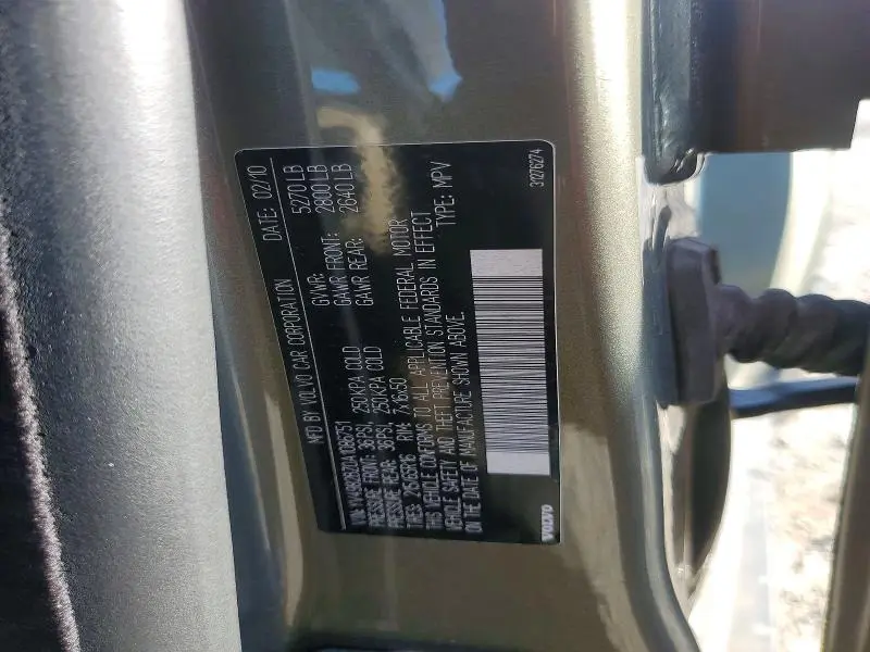 2010 VOLV XC70 3.2   