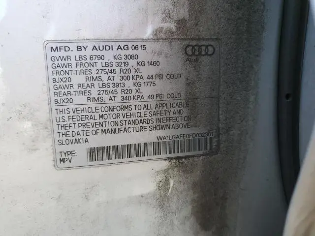 2015 AUDI Q7 PREMIUM PLUS  