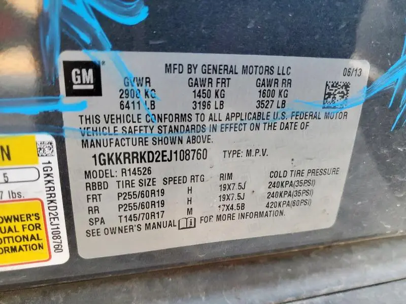 2014 GMC ACADIA SLT-1  