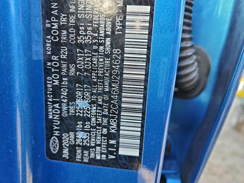 2021 HYUNDAI TUCSON SE  