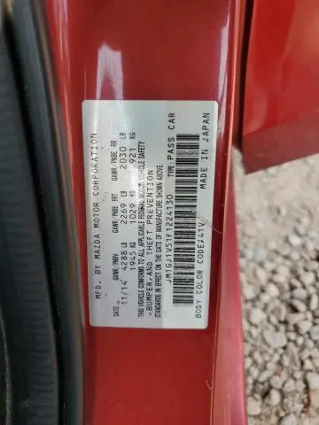 2015 MAZDA 6 TOURING  