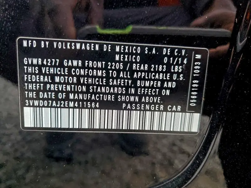 2014 VOLKSWAGEN JETTA SE  