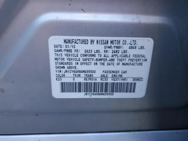 2010 INFINITI G37   