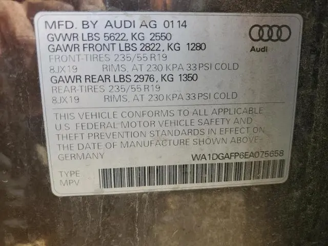 2014 AUDI Q5 PREMIUM PLUS