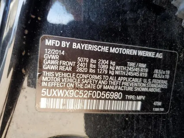 2015 BMW X3 XDRIVE28I  