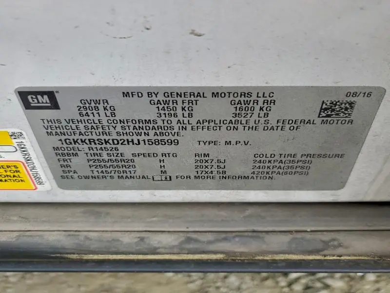 2017 GMC ACADIA LIMITED SLT-2  