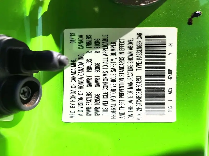 2018 HONDA CIVIC LX  
