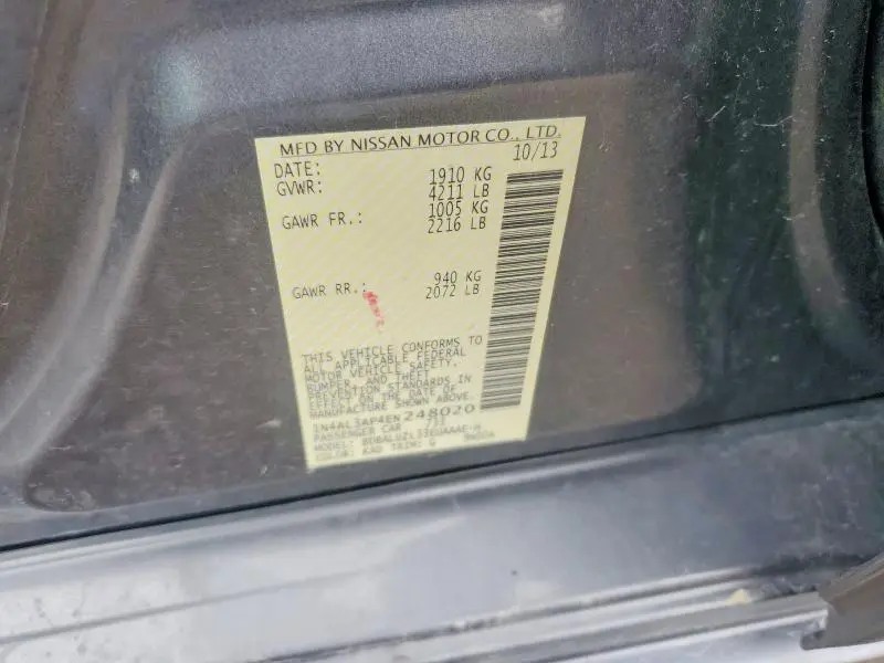2014 NISSAN ALTIMA 2.5  