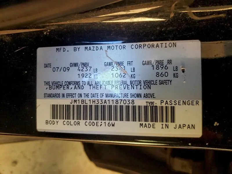 2010 MAZDA SPEED 3  