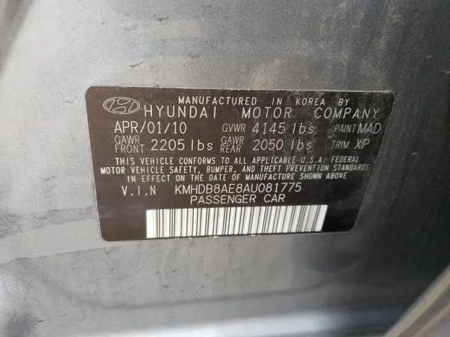2010 HYUNDAI ELANTRA TOURING GLS