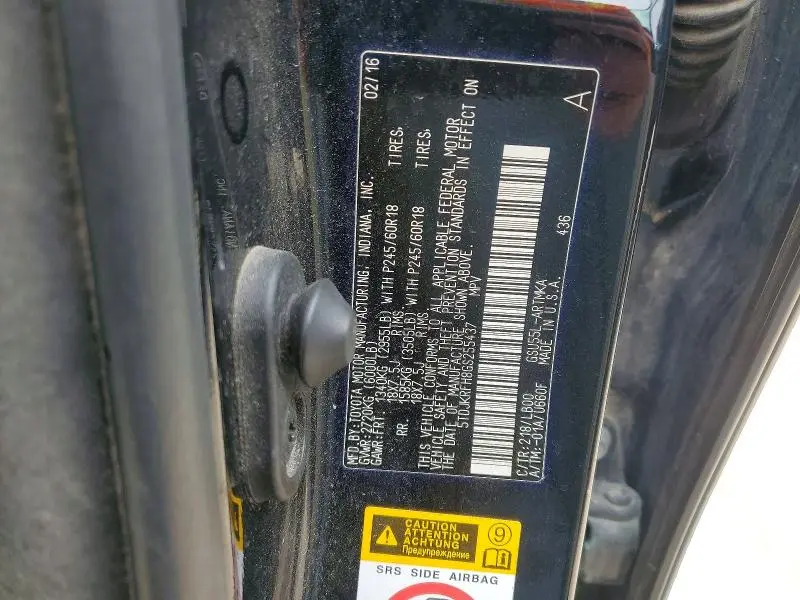 2016 TOYOTA HIGHLANDER XLE  