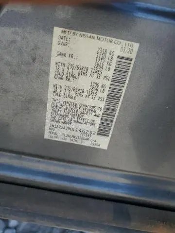 2020 NISSAN MURANO S  