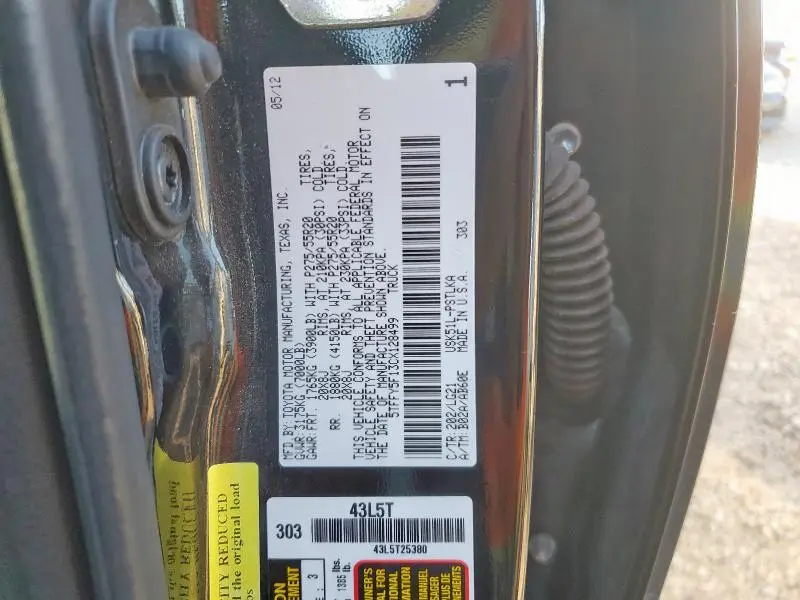 2012 TOYOTA TUNDRA CREWMAX LIMITED  