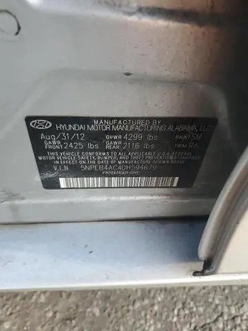 2013 HYUNDAI SONATA GLS  