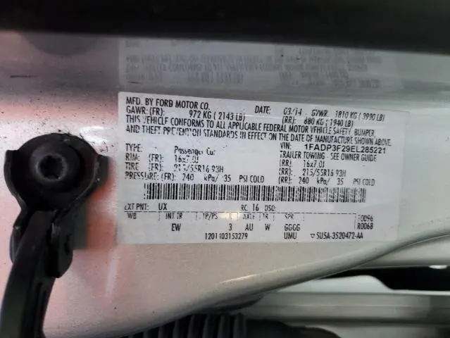 2014 FORD FOCUS SE  