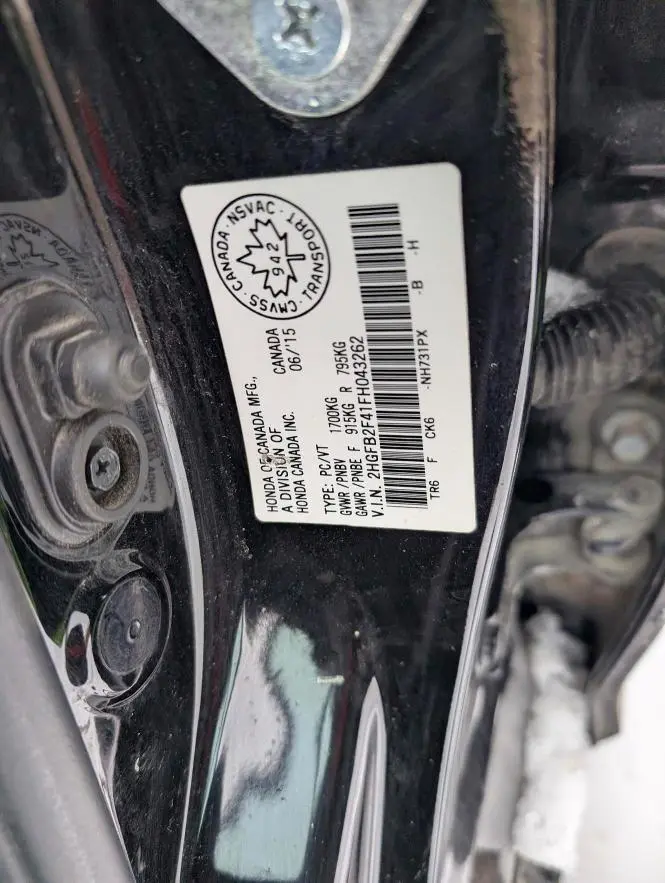 2015 HONDA CIVIC LX  