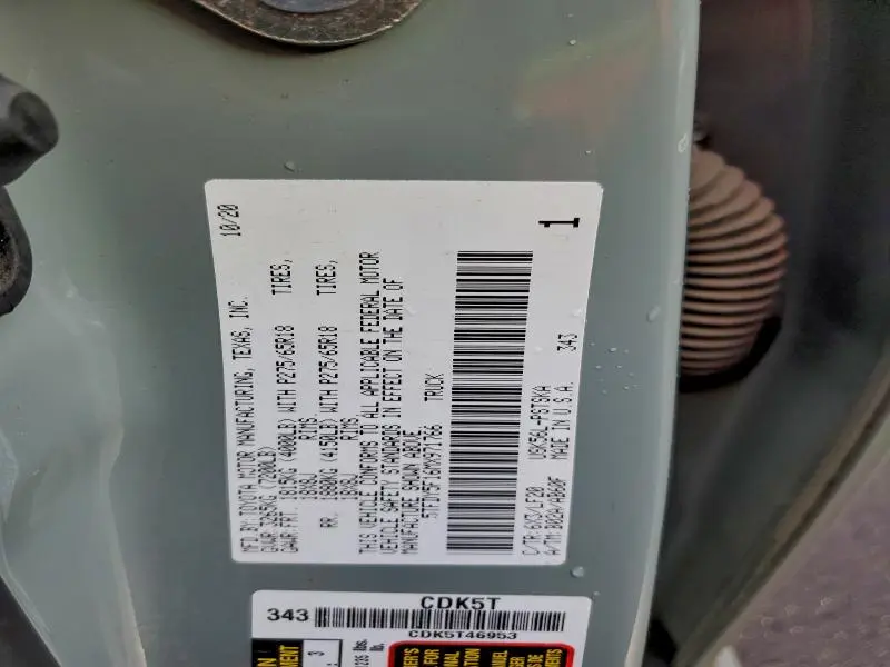 2021 TOYOTA TUNDRA CREWMAX SR5  