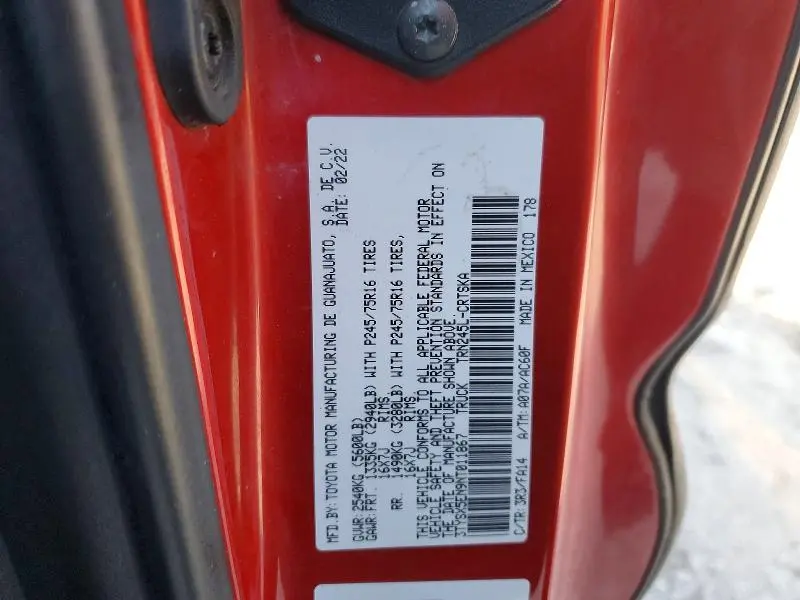 2022 TOYOTA TACOMA ACCESS CAB  