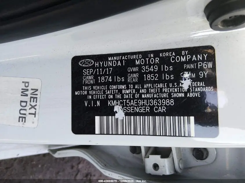 2017 HYUNDAI ACCENT SE