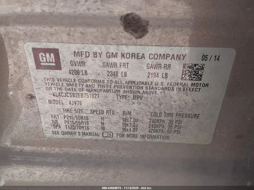 2014 BUICK ENCORE LEATHER