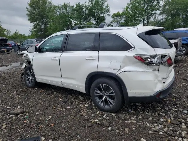2016 TOYOTA HIGHLANDER XLE  