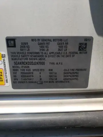 2013 BUICK ENCLAVE