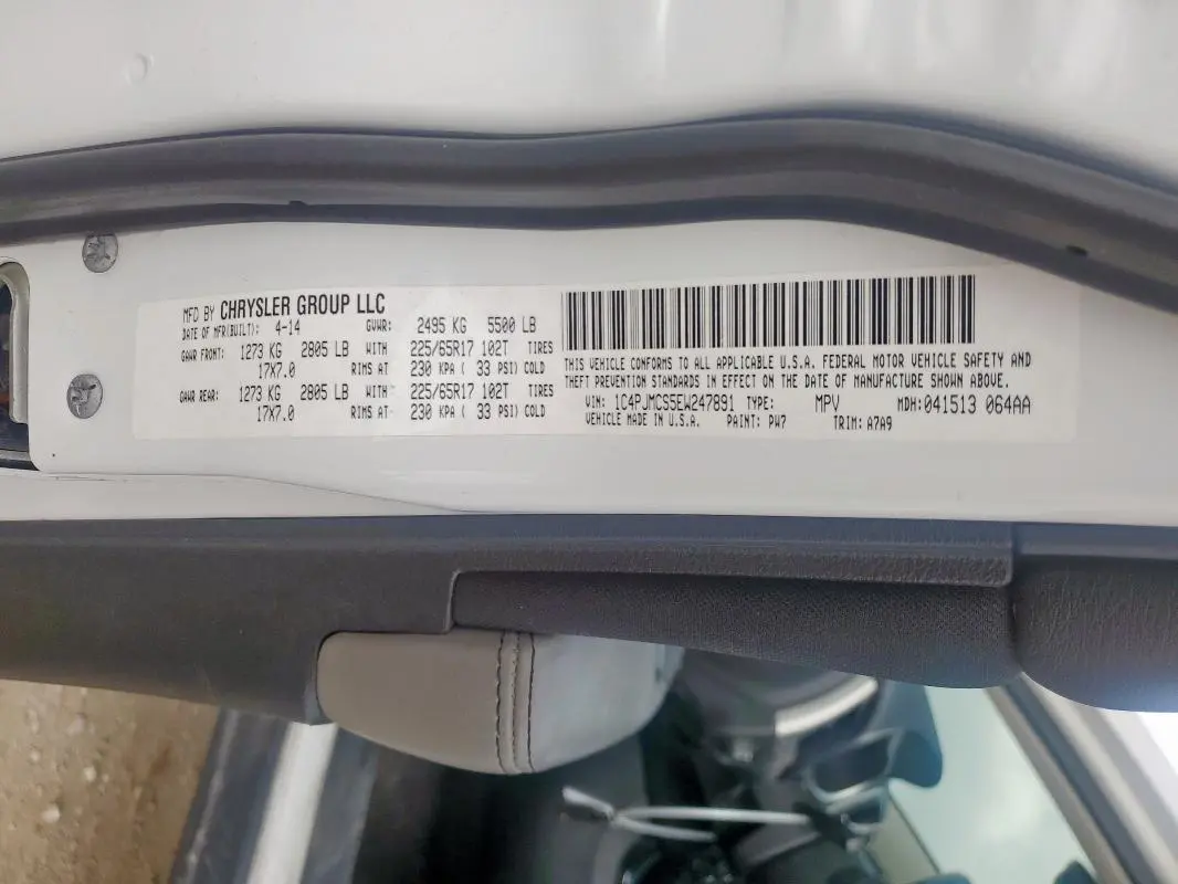 2014 JEEP CHEROKEE LATITUDE  