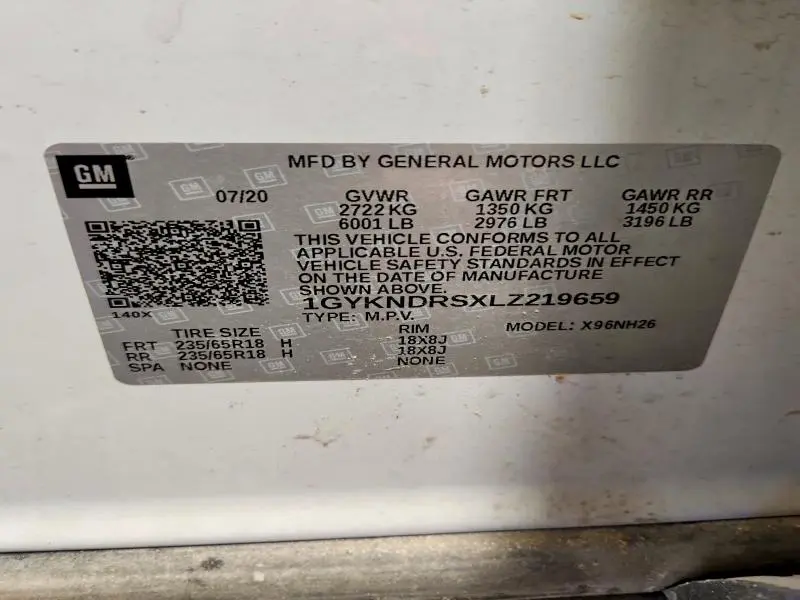 2020 CADILLAC XT5 PREMIUM LUXURY  