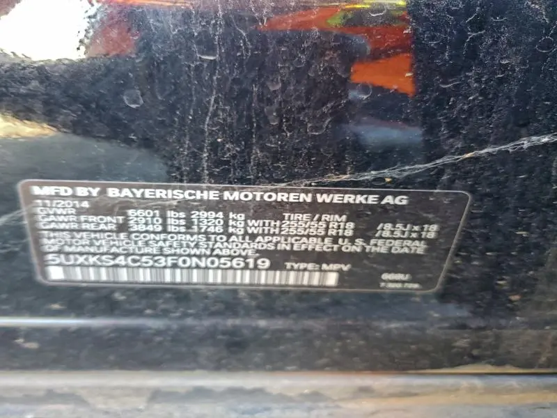 2015 BMW X5 XDRIVE35D  