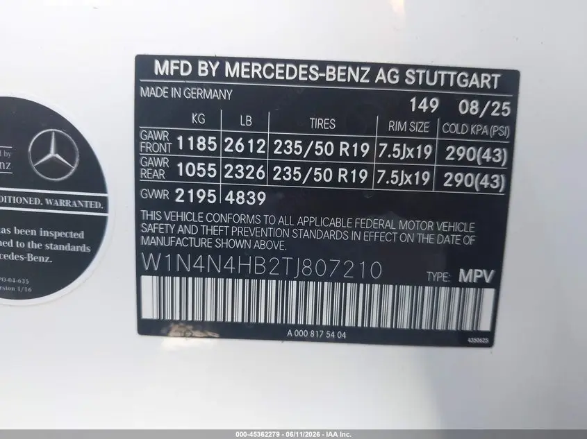 2026 MERCEDES-BENZ GLA 250 4MATIC