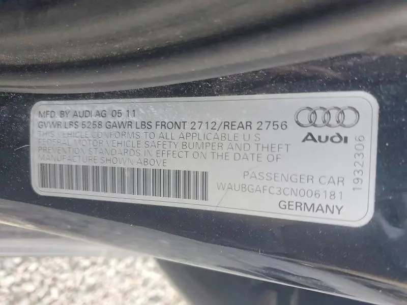 2012 AUDI A6   