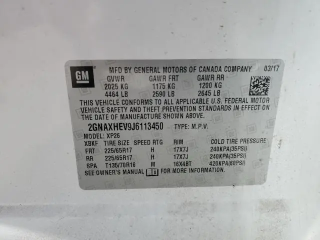 2018 CHEVROLET EQUINOX LS  