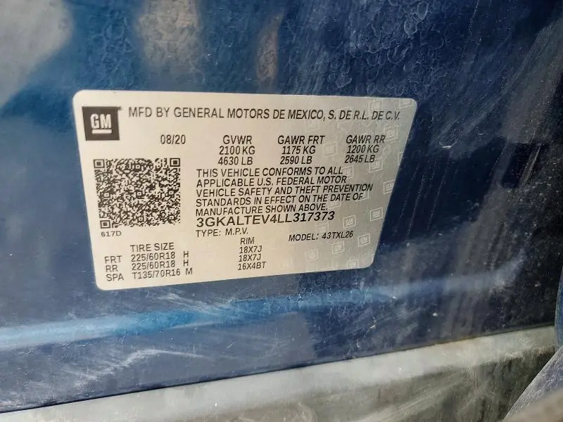 2020 GMC TERRAIN SLE  