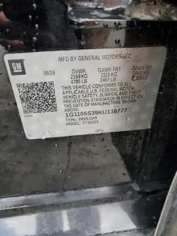 2019 CHEVROLET IMPALA PREMIER  