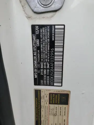 2010 MERCEDES-BENZ E 350  