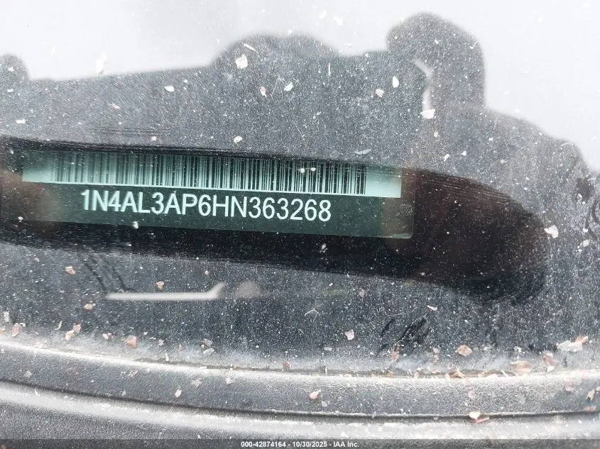 2017 NISSAN ALTIMA 2.5 S